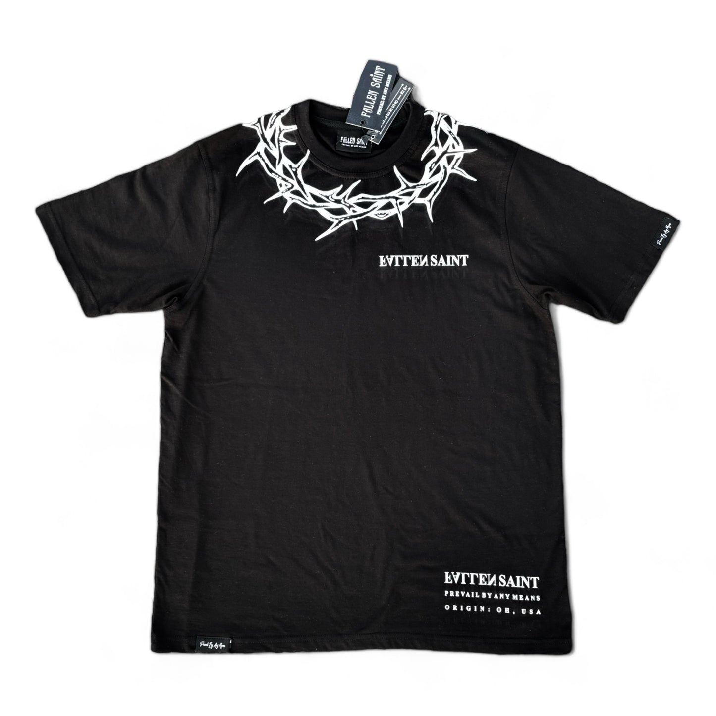 THORNED BLACK TEE